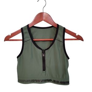 Adam Selman Sport Womens Size‎ Medium Green Athletic Workout Green Sports Bra